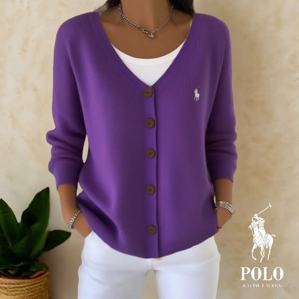 🇫🇷 Cardigan Élégant en Maille – Col V