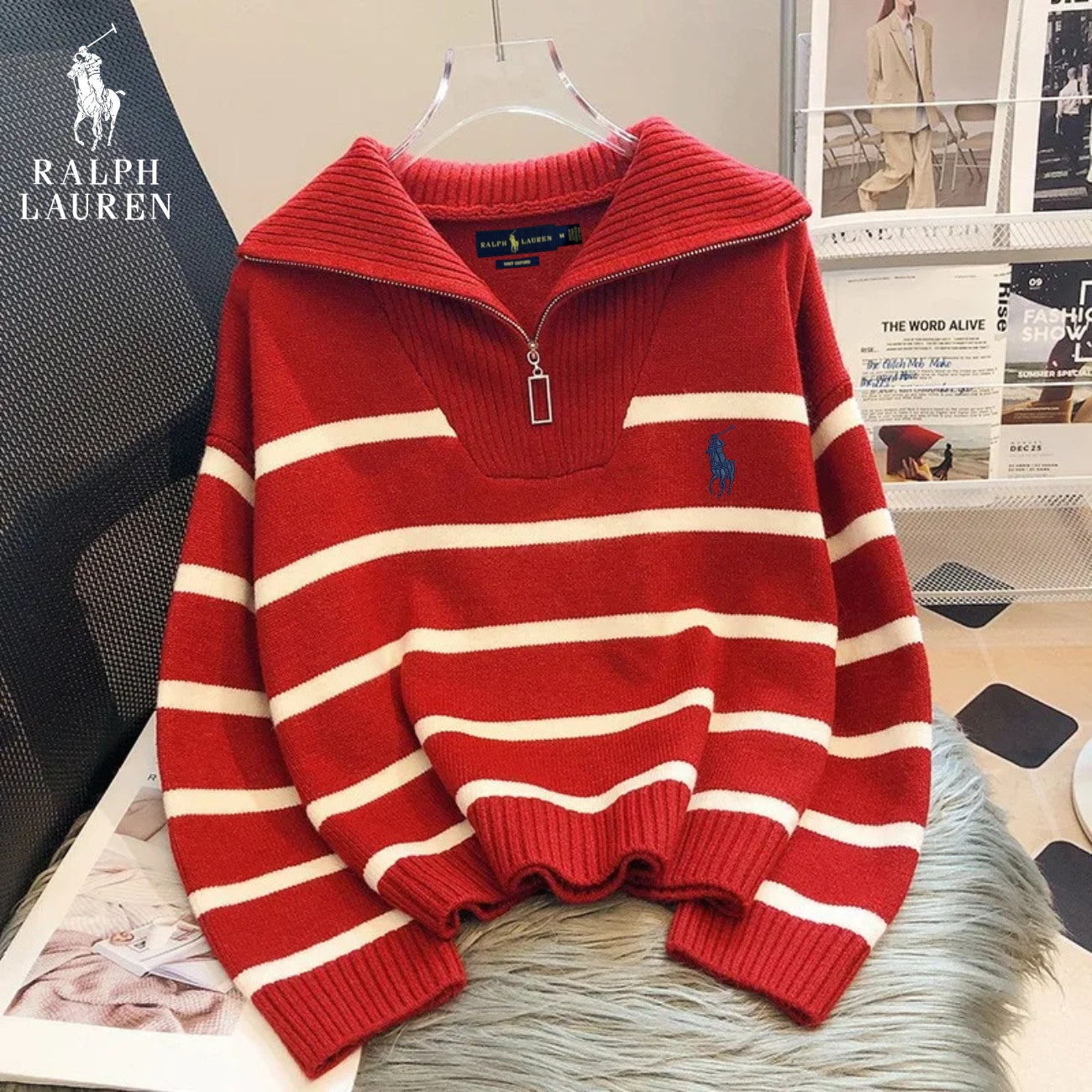 Pull Rayé Col Zippé – Rabais Exceptionnel