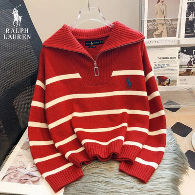 Pull Rayé Col Zippé – Rabais Exceptionnel
