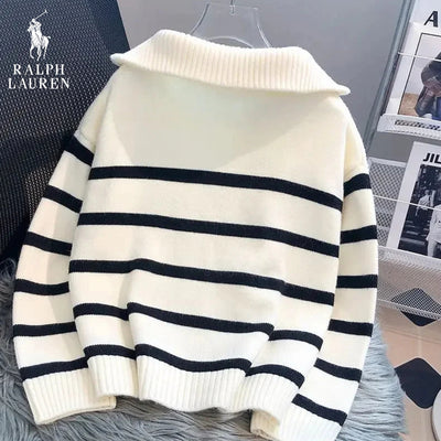 Pull Rayé Col Zippé – Rabais Exceptionnel