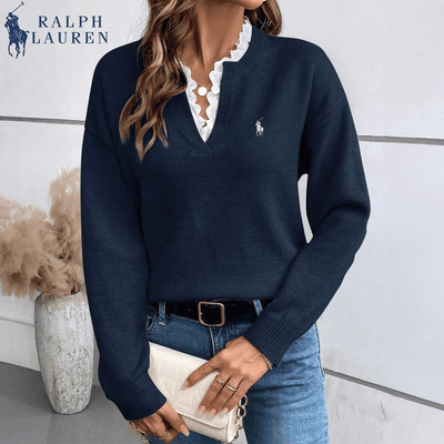 🇫🇷 Pull Dentelé Col V – Prix Imbattable