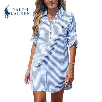 Ꮢаlрh Ꮮаurеn - Robe Chemise Femme à Rayures